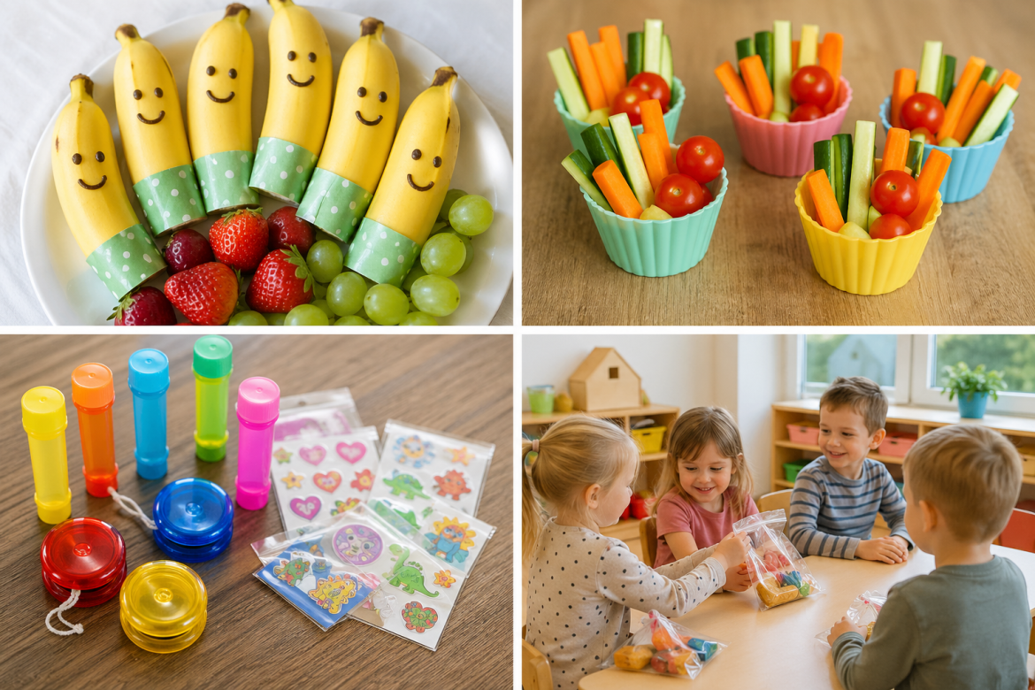 Trakteren op de kinderopvang? Ontdek gezonde, originele en betaalbare traktatie ideeën + tips waar je rekening mee moet houden. Maak er een feestje van!